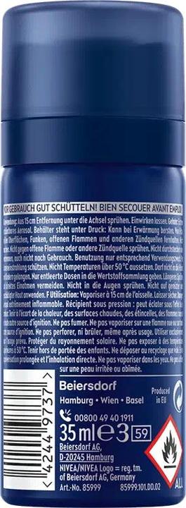 Actual product image NIVEA MEN Dry Active (Spray, 35 ml)