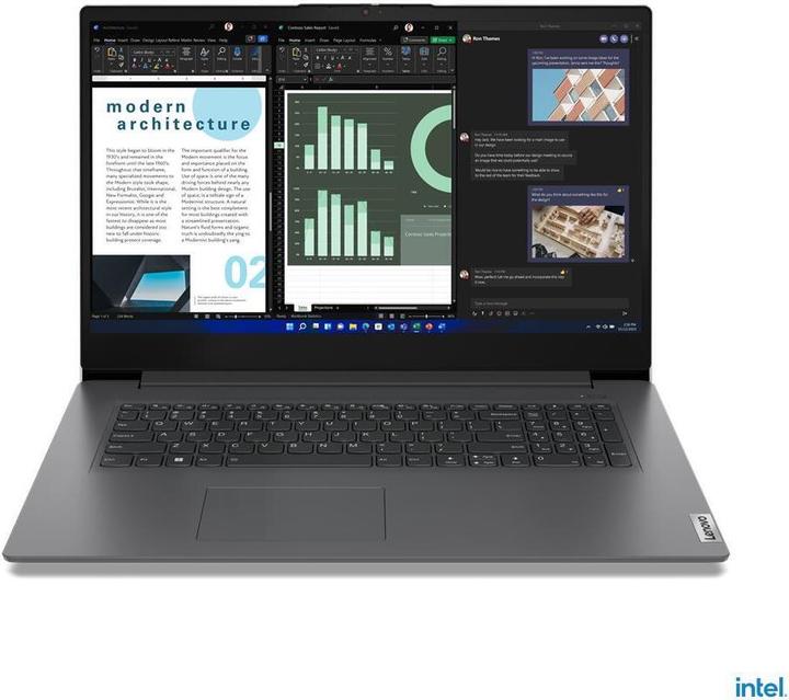 Actual product image Lenovo V17 Gen 4 (17.30", Intel Core i3-1315U, 8 GB, 256 GB, DE)