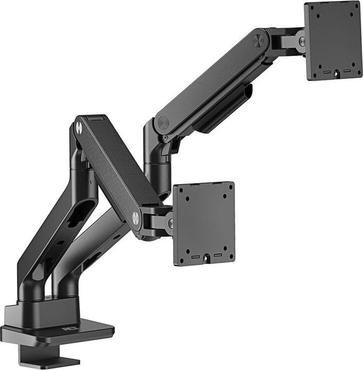 Dual monitor arm office premium, with gas spring (Tisch, 32")