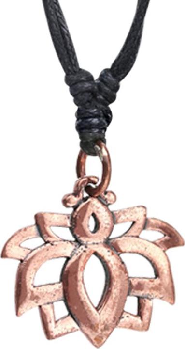 Star Piercing Halskette schwarz Anhänger rosegold Lotusblume (ohne Messing, Kupfer)