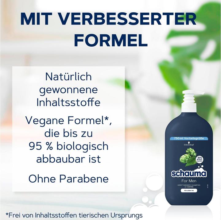 Produktbild Schauma For Men (750 ml, Flüssiges Shampoo)