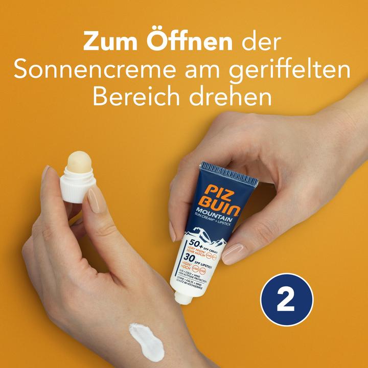 Actual product image Piz Buin mountain (Sun stick, Suntan cream, SPF 50+, 20 ml, 40 g)