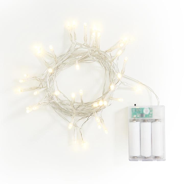 Produktbild VBS Mini-LED-Lichterkette "40 LEDs", mit Timer 6/18 Std., 2 Stück (4.40 m)