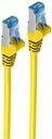 Actual product image Shiverpeaks ®-BASIC-S--network cable patch cable, cat 6A, S/FTP, PIMF, yellow, 0.25m (S/FTP, CAT6, 0.25 m)