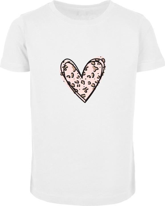 Merchcode Valentines Day - Leopard Heart Short Sleeve Tee - 167991