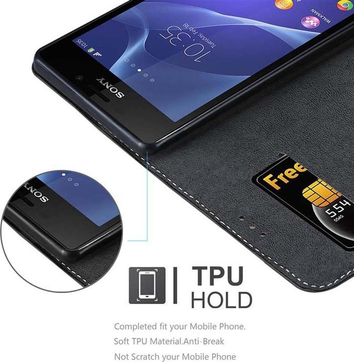 Immagine prodotto Cadorabo Copertina del libro X Wallet (Sony Xperia M2, Sony Xperia M2 Aqua)