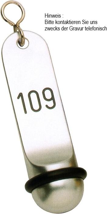 Contacto Hotel-Schlüsselanhängereichtmetall Gravur - Silber