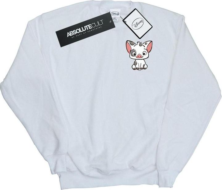 Disney Moana Pua The Pig Breast Print Sweatshirt (S)