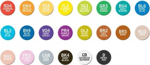 Actual product image Chameleon Brushpens (Multicoloured, 22 x)