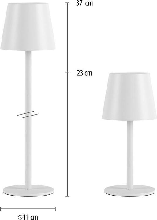 Actual product image Selltec LED table lamp rechargeable battery (320 lm)