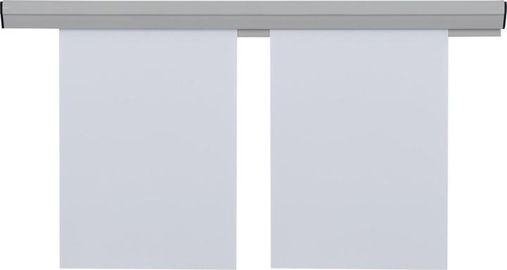 Produktbild Franken Papierklemmschiene, selbstklebend, Länge: 580 mm Kunststoff, beliebig erweiterbar, Wandmontage mit S (210 x 297 mm)