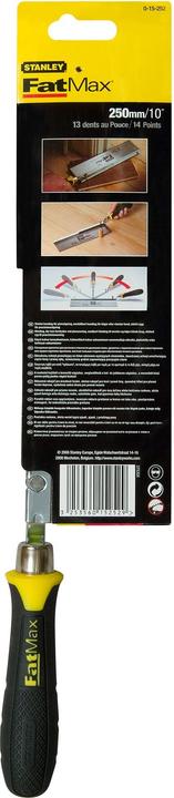 Image du produit Stanley Scie fine 250mm