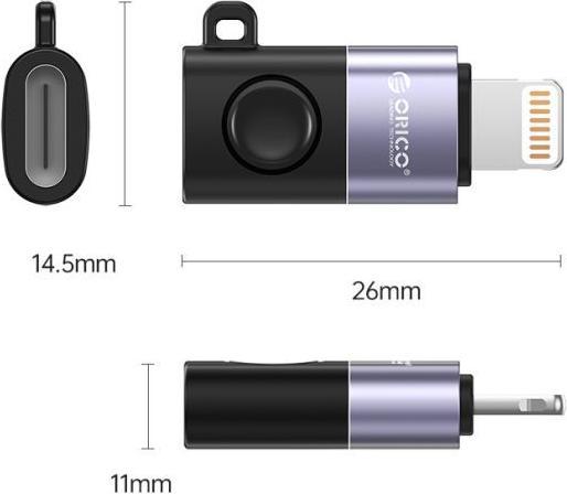Produktbild Orico Lightning to USB Typ-C Adapter (Lightning, USB Typ C)