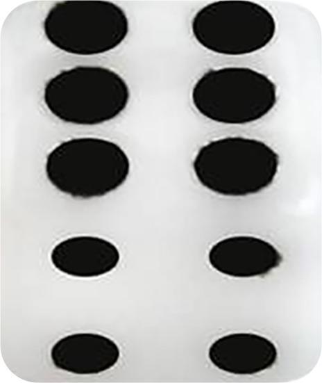 Produktbild Star Piercing Micro Würfel weiss (ohne Messing, Acryl)