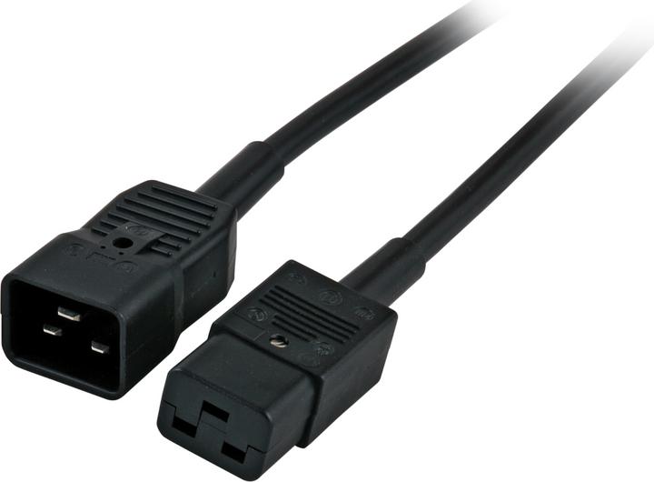 Actual product image EFB Elektronik EFB Kaltgeräteverl. C20 180°-C19 180°,sw,1.8m,3x1.50mm (EK519.1,8) (1.80 m, C19, C20)