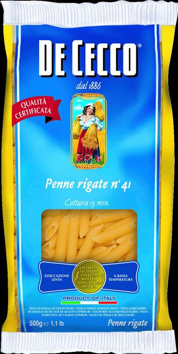 Immagine prodotto De Cecco PENNE RIGATE N. 41 (500 g)