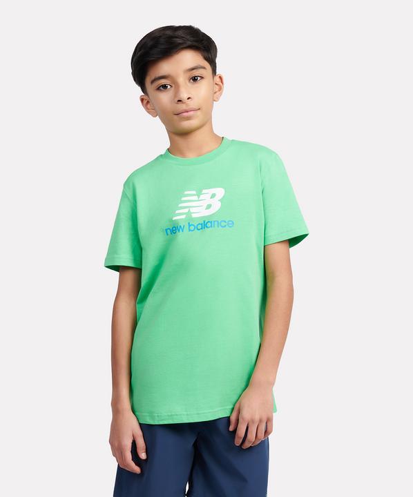 Produktbild New Balance B Jersey Stacked Logo Tee (9, 10)