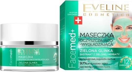 Produktbild Eveline Cosmetics - Facemed+ Purifying And Smoothing Mask Green Clay - Cleansing Face Mask (50 ml)