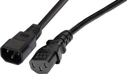 Produktbild Tecline Kaltgeräte-Verlängerungskabel, Kaltgerätestecker auf Kaltgerätekupplung, 0,5 m (0.50 m, C13)