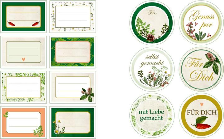 Produktbild Deko-Sticker - Wildkräuter