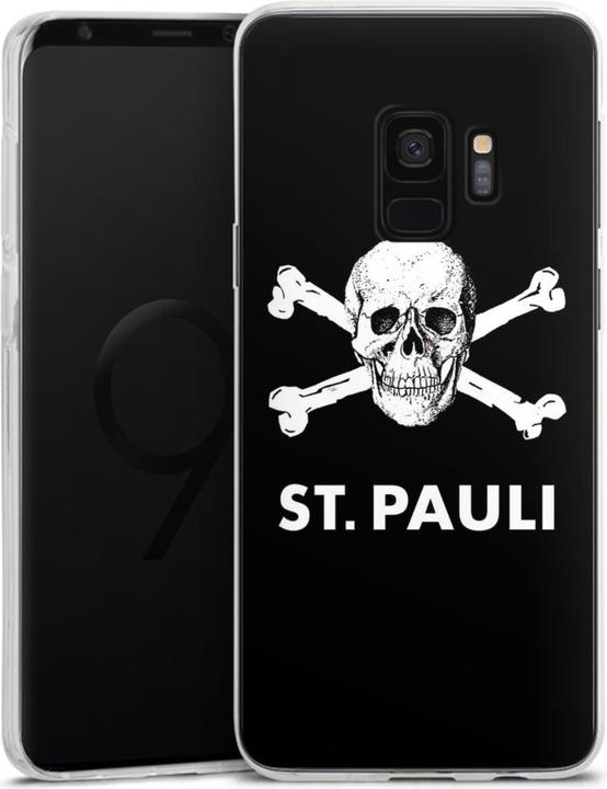 Produktbild DeinDesign Silikon Hülle für Samsung Galaxy S9 Duos Handyhülle Case Smartphone Schutzhülle FC St. Pauli (Samsung Galaxy S9+)