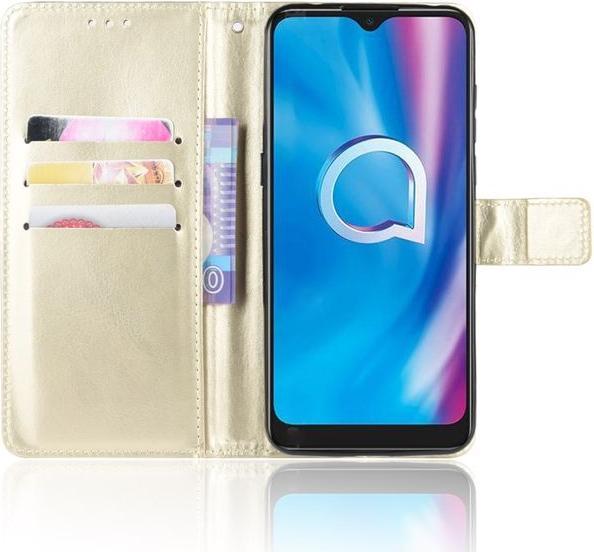 Image du produit MU Classic Crazy Horse III Bookcover Series en cuir (1S (2020), Alcatel 3X (2020))