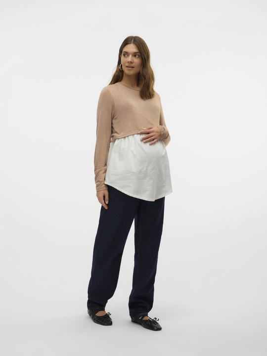 Produktbild Mamalicious Normal geschnitten Rundhals Top Bluse (L)