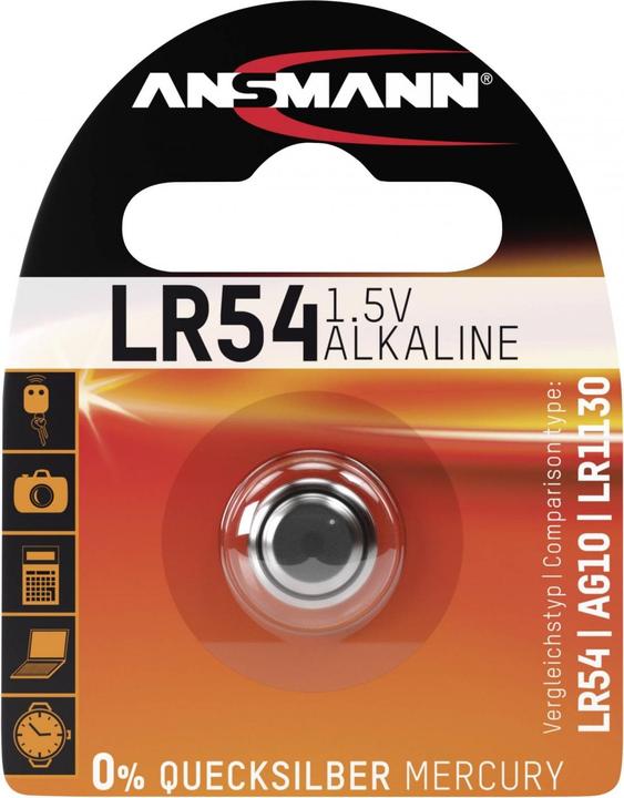 Ansmann Alkaline (1 Stk., AG10, 65 mAh)