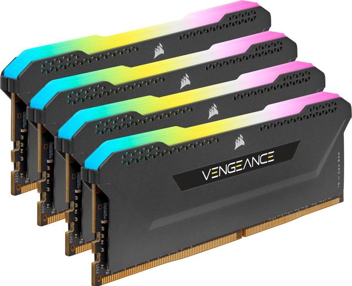 Actual product image Corsair Vengeance RGB Pro SL (4 x 16GB, 3200 MHz, DDR4-RAM, DIMM)