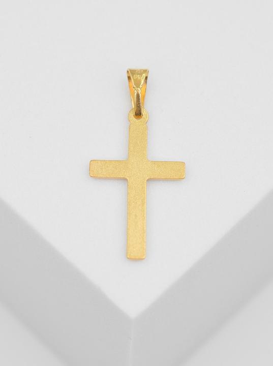 Image du produit Muau Pendant cross yellow gold 750, 23x12mm (Or jaune 750/18K)