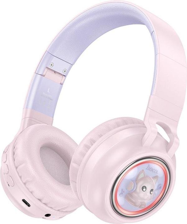 Hoco Wireless headphones wireless headphones bluetooth W50 pink