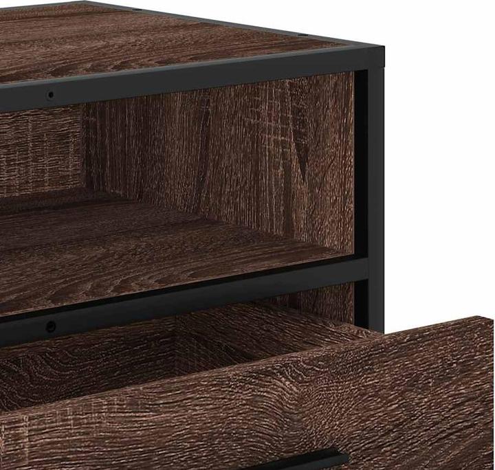 Produktbild VidaXL TV Schrank Lowboard Fernsehschrank Fernsehtisch Braun Eichen-Optik (100 x 34.5 x 40 cm)