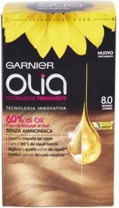 Immagine prodotto Garnier Olia - Tintura per capelli senza ammoniaca N. 8.0 Biondo Chiaro (N. 8.0 Biondo chiaro)