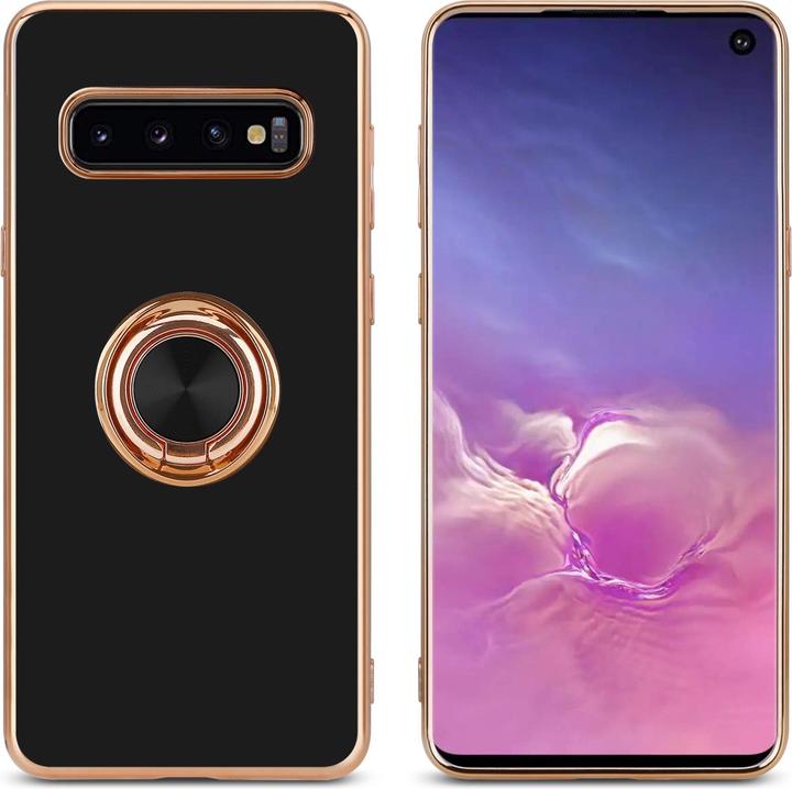 Produktbild Cadorabo Hülle für Samsung Galaxy S10 PLUS im TPU mit Kameraschutz und Ring LM089 Style (Samsung Galaxy S10+)