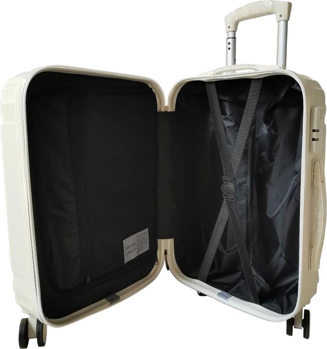 Produktbild NTK-Collection Hartschalenkoffer 2er-Set Mabell Weiss (80 l, M (50 - 90l), L (90 - 115l))