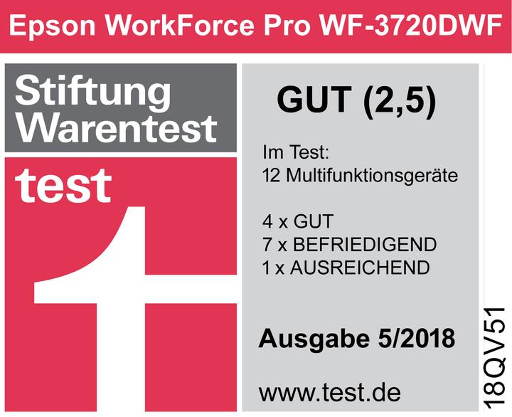 Actual product image Epson WF-3720DWF WorkForce Pro (Ink, Colour)