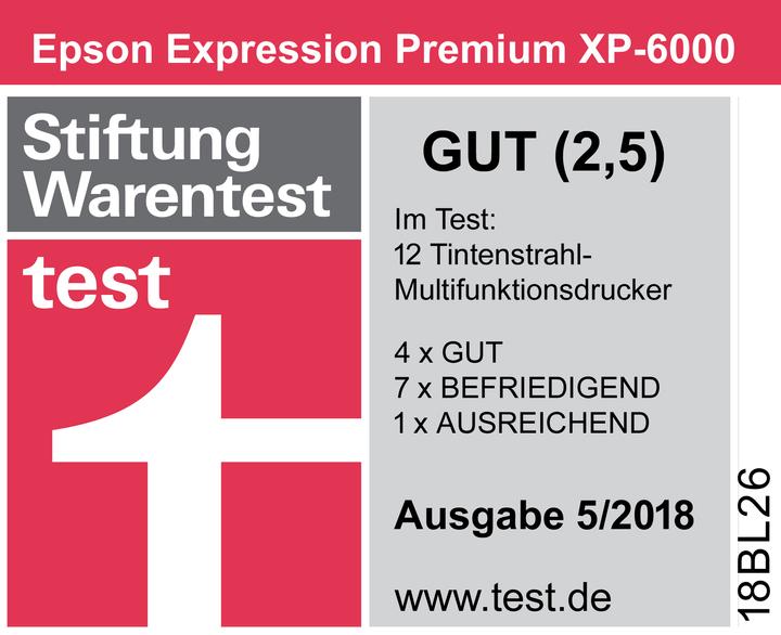 Actual product image Epson XP-6000 Premium (Ink, Colour)