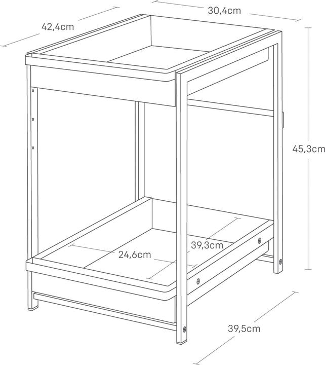 Image du produit Yamazaki Étagère d'évier à 2 niveaux avec étagères coulissantes TOWER