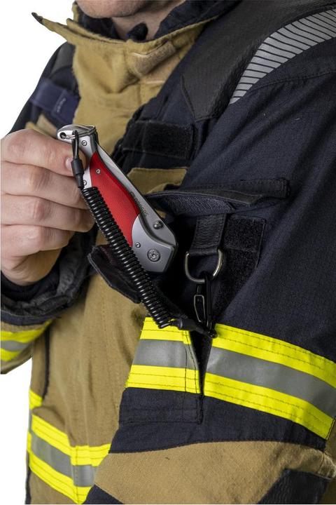 Actual product image Dönges Spiral cable with carabiner, without key ring