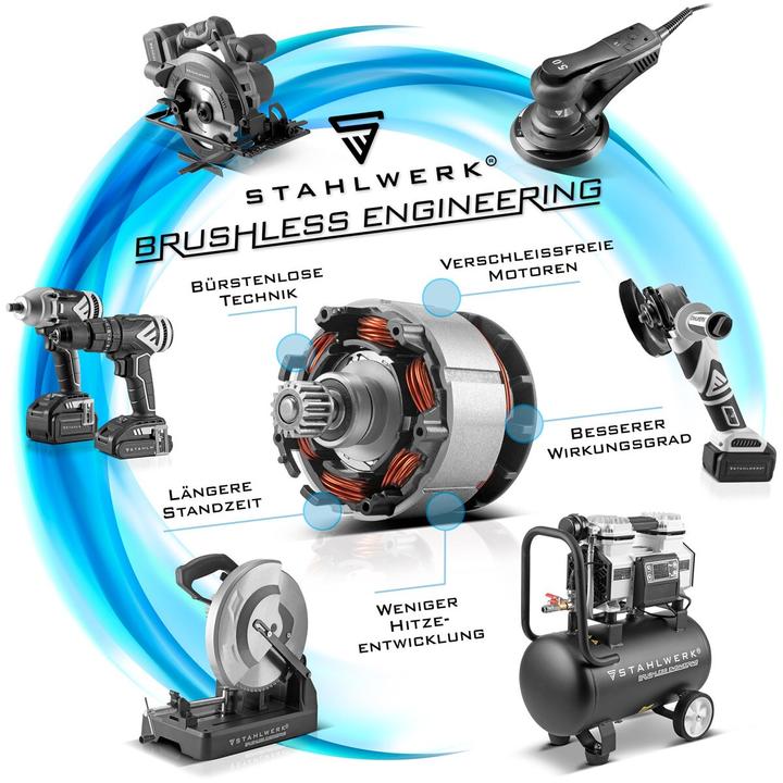 Produktbild Stahlwerk Akku-Schlagbohrschrauber ASB-20 ST Brushless mit 1 x 4 Ah Akku (Akkubetrieb)