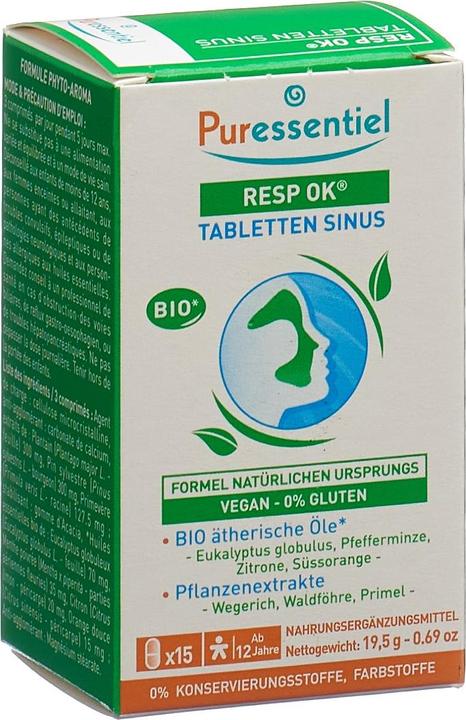 Puressentiel Atemwege Sinus Tabl (15 Stück, Tabletten, 77 g)