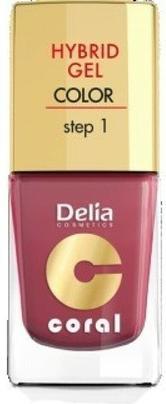 Delia Cosmetics Cosmetics Coral Hybrid Gel Nail Polish No. 18 Marsala 11ml