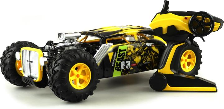 Amewi Steampunk Hod Rod Dragster Elektro Brushed On Road 4WD 1:16 RTR gelb (RTR Ready-to-Run)