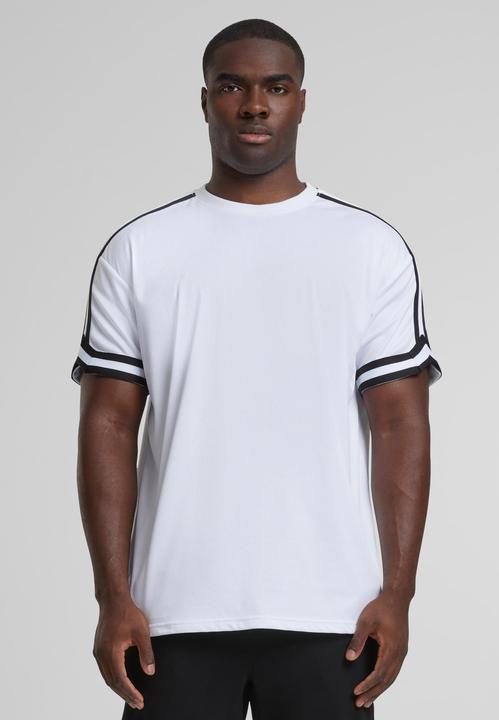 Actual product image Urban Classics Oversized Stripes Mesh Tee - 5280 (XXL)
