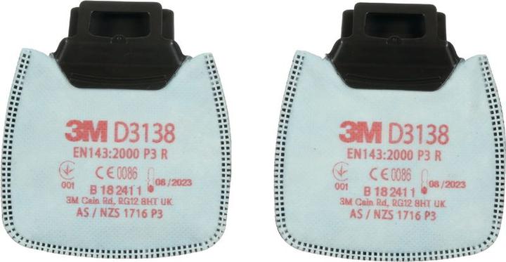 Actual product image 3M Secure Click™ Partikelfilter D3125 (P2 R, 2 x)