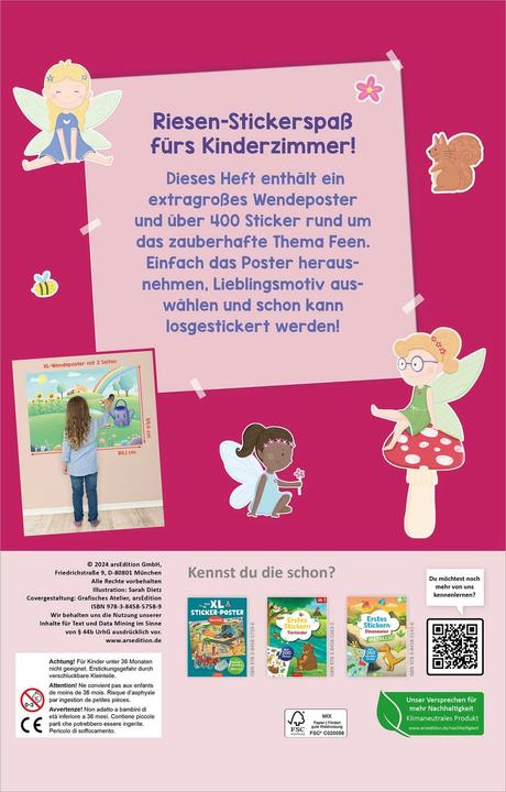 Produktbild Mein XL Sticker-Poster Feen