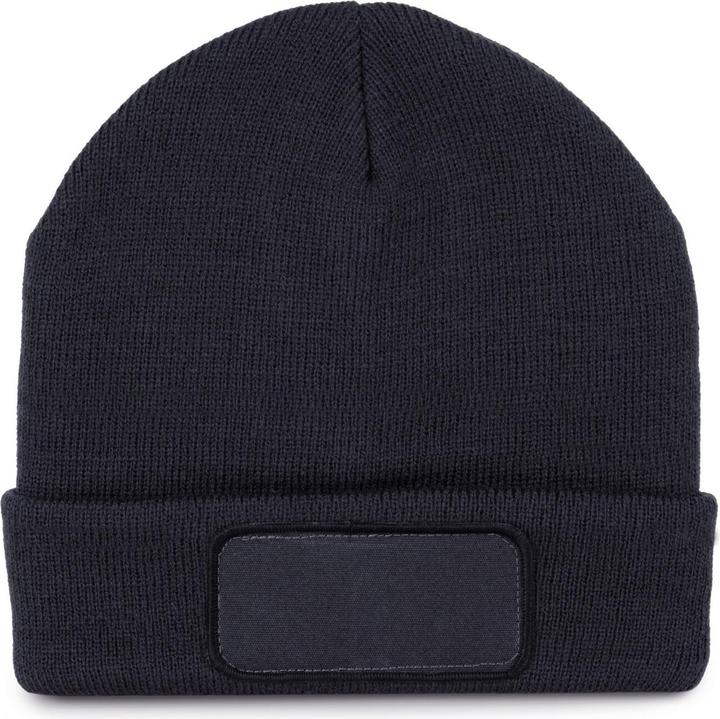 Actual product image K-up Recycled beanie with patch and thinsulate lining