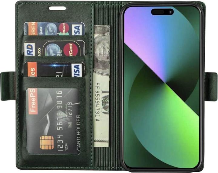 Produktbild N.Bekus iPhone 15 Pro - Flip Case Hülle grün (Apple iPhone 15 Pro)