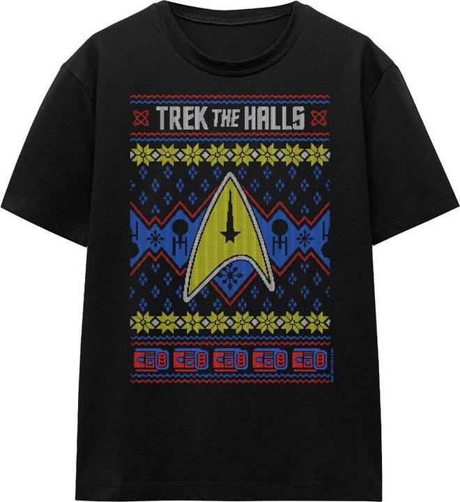 Trek the Halls Ugly TShirt weihnachtliches Design (M)