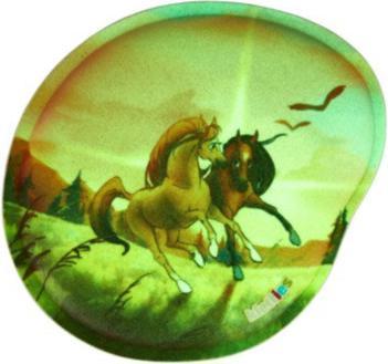 Actual product image Ergobag Klettie Glow Horses